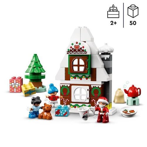 LEGO DUPLO 10976 La Maison en Pain d'Épices du Pere Noël, Jouet Enfants 2 Ans - Photo n°2; ?>