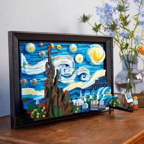 LEGO Ideas 21333 Vincent Van Gogh - La Nuit Étoilée, Reproduction de Tableau sur Toile - Photo n°3; ?>