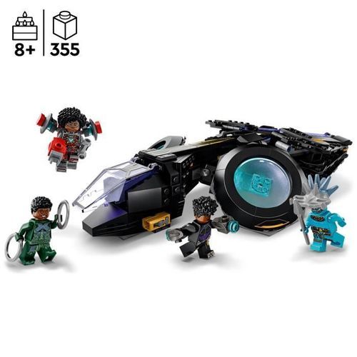 LEGO Marvel 76211 Le Sunbird de Shuri, Vaisseau Jouet, Black Panther Figurines, Super-Héros - Photo n°2; ?>