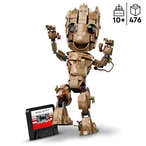 LEGO Marvel 76217 Je s'Appelle Groot, Figurine sur Les Gardiens de la Galaxie 2 - Photo n°2; ?>