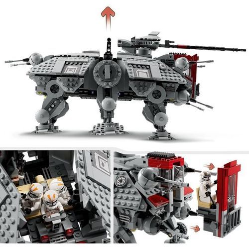 LEGO Star Wars 75337 Le Marcheur AT-TE, Jouet avec 5 Minifigurines, La Revanche des Sith - Photo n°3; ?>