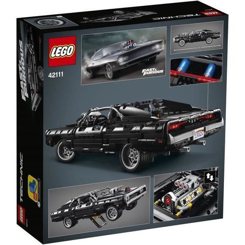 LEGO Technic 42111 La Dodge Charger de Dom, Jeu de Construction de la saga Fast and Furious - Photo n°2; ?>