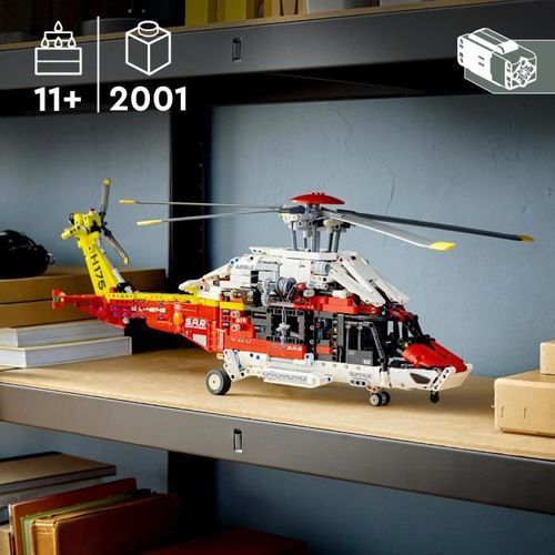 LEGO Technic 42145 L'Hélicoptere de Secours Airbus H175, Jouet Construction, Modélisme - Photo n°2; ?>