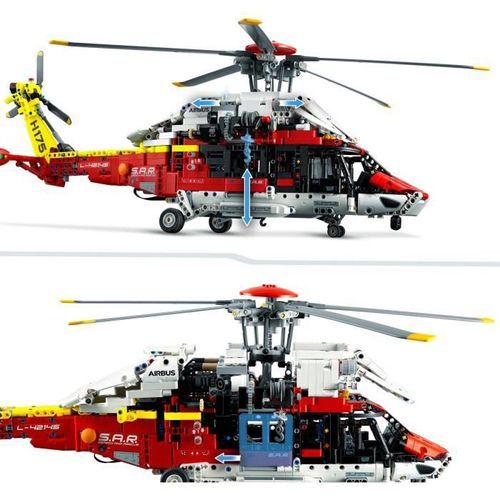 LEGO Technic 42145 L'Hélicoptere de Secours Airbus H175, Jouet Construction, Modélisme - Photo n°3; ?>