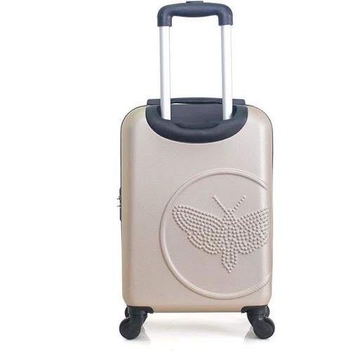 LES P'TITES BOMBES LPB Set de 2 Valises Cabine + Vanity Francette-h ABS Beige - Photo n°3; ?>