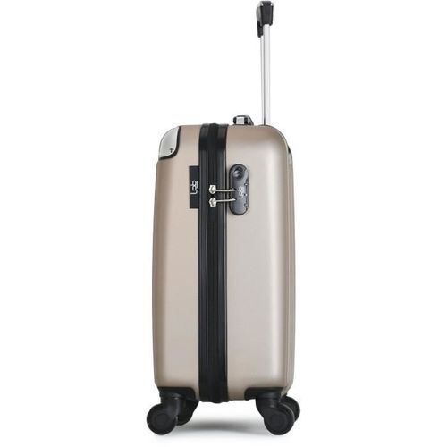 LES P'TITES BOMBES Valise Cabine Amelie-E ABS Beige - Photo n°2; ?>