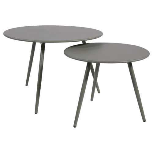 Lesli Living Table d'appoint Rafael 45x35 cm Gris - Photo n°3; ?>
