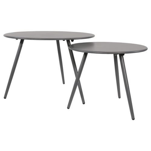 Lesli Living Table d'appoint Rafael 60x41 cm Gris - Photo n°3; ?>