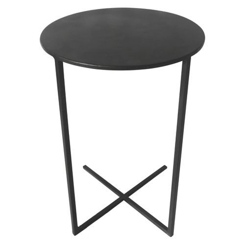 Lesli Living Table d'appoint Xavi 35x60 cm Noir - Photo n°2; ?>