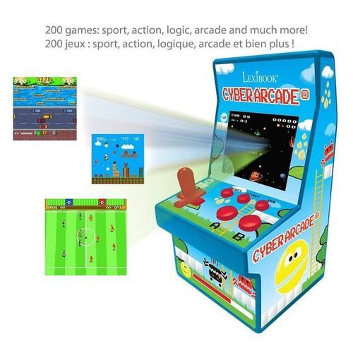 LEXIBOOK - Cyber Arcade Console, 200 Jeux, Ecran Couleur LCD 2.8 - Photo n°3; ?>