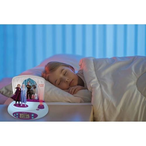 LEXIBOOK La Reine des Neiges 2 - Réveil projecteur avec sons - RP510FZ - Photo n°2; ?>