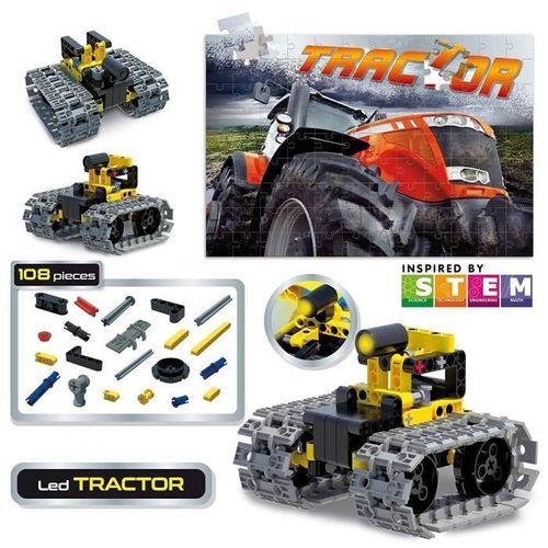 LISCIANI GIOCHI Jeux de construction Stem Technics 10 En 1 - Tracteurs a leds - Photo n°3; ?>