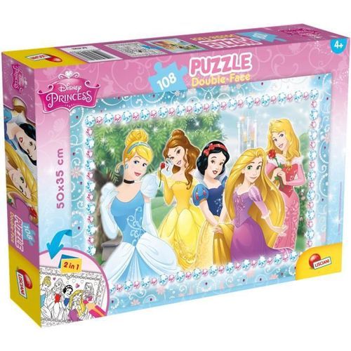 LISCIANI GIOCHI Puzzle double face Plus 108 Princess - Photo n°2; ?>