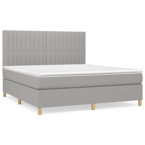 Lit à Sommier Tapissier Avec Matelas Gris Clair 160x200cm Tissu 5 14 Lit à sommier tapissier avec matelas Gris clair 160x200cm Tissu 5 - Photo n°2; ?>