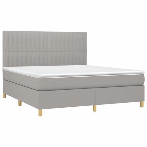 Lit à Sommier Tapissier Avec Matelas Gris Clair 160x200cm Tissu 5 15 Lit à sommier tapissier avec matelas Gris clair 160x200cm Tissu 5 - Photo n°3; ?>