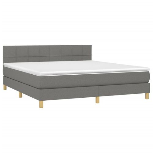 Lit à Sommier Tapissier Avec Matelas Gris Foncé 160x200cm Tissu 4 17 Lit à sommier tapissier avec matelas Gris foncé 160x200cm Tissu 4 - Photo n°3; ?>
