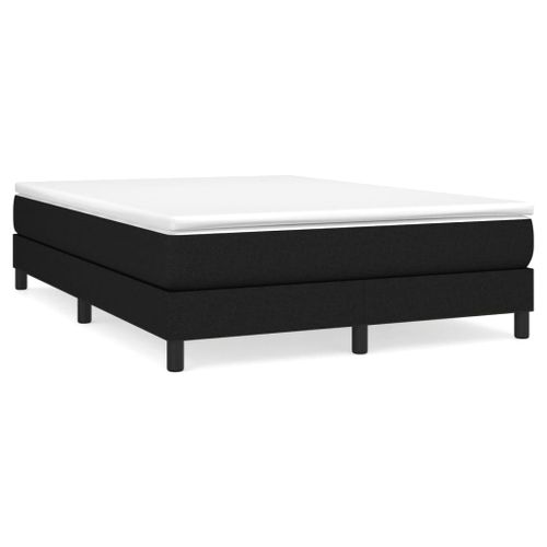 Lit à Sommier Tapissier Avec Matelas Noir 140x190 Cm Tissu 20 Lit à sommier tapissier avec matelas Noir 140x190 cm Tissu - Photo n°2; ?>