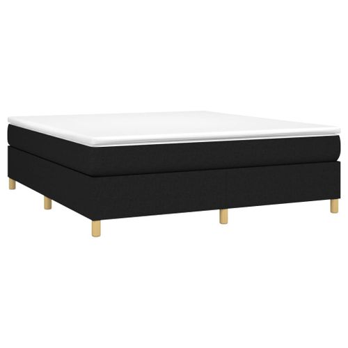 Lit à Sommier Tapissier Avec Matelas Noir 180x200 Cm Tissu 21 Lit à sommier tapissier avec matelas Noir 180x200 cm Tissu - Photo n°3; ?>