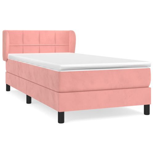 Lit à Sommier Tapissier Et Matelas Rose 80x200 Cm Velours 2 16 Lit à sommier tapissier et matelas Rose 80x200 cm Velours 2 - Photo n°2; ?>