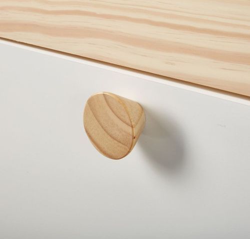 Lit à tiroirs pin massif clair et blanc Wonda 90x200 cm - Photo n°3; ?>