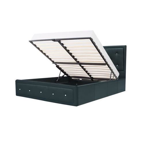 Lit Adulte Capitonné 160 X 200 Cm + Coffre De Rangement - Simili Noir - VIRGINIA 11 Lit adulte capitonné 160 x 200 cm + coffre de rangement - Simili noir - VIRGINIA - Photo n°3; ?>