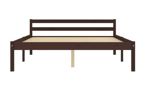 Lit adulte pin massif marron Dorma 120x200 cm - Photo n°3; ?>