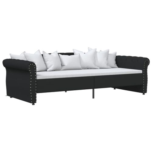 Lit Avec éclairage USB Noir Tissu 90x200 Cm 5 18 Lit avec éclairage USB Noir Tissu 90x200 cm 5 - Photo n°2; ?>