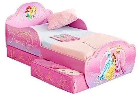 Lit avec tiroirs de rangement Disney Princesses 70x140 cm - Photo n°2; ?>