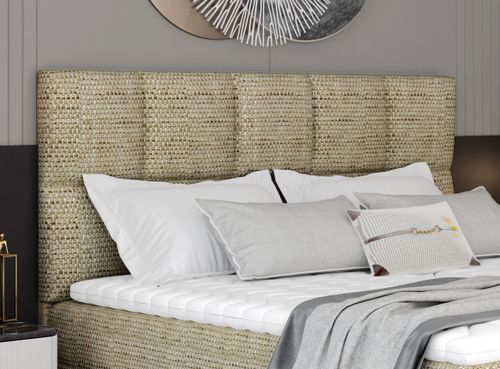 Lit Boxspring Tissu Beige Chiné Avec Matelas Et Surmatelas Lizen 24 Lit boxspring tissu beige chiné avec matelas et surmatelas Lizen - Photo n°2; ?>