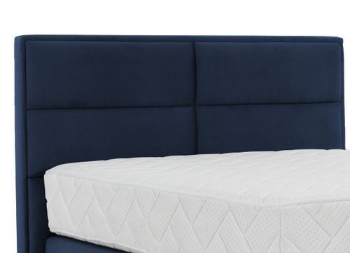 Lit Continental Velours Bleu Nuit Tiempo Avec Matelas 30 Cm En Latex Et Pied Métal Noir 15 Lit continental velours bleu nuit Tiempo avec matelas 30 cm en latex et pied métal noir - Photo n°3; ?>