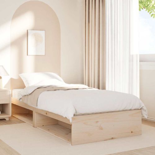 Lit de jour avec matelas 100x200 cm bois de pin massif - Photo n°3; ?>