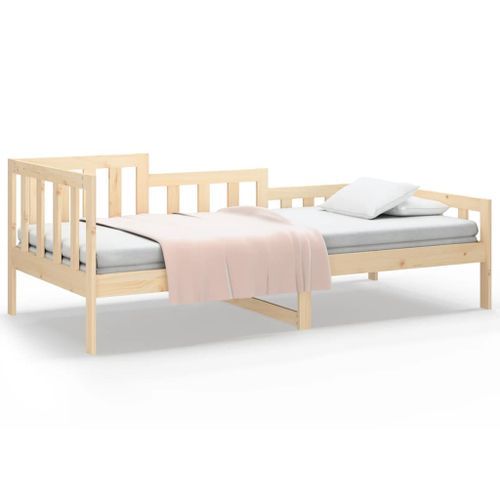 Lit de jour sans matelas 90x200 cm bois de pin massif - Photo n°2; ?>