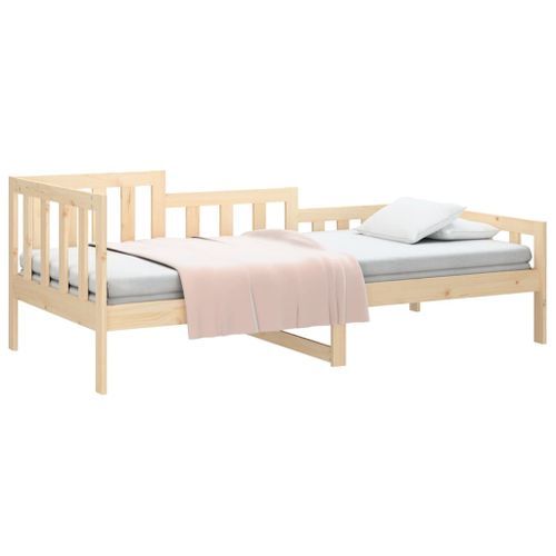 Lit de jour sans matelas 90x200 cm bois de pin massif - Photo n°3; ?>