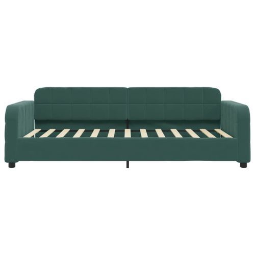 Lit de repos sans matelas vert foncé 80x200 cm velours - Photo n°3; ?>