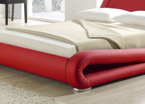 Lit Design Rouge Paula 140 8 Lit design rouge Paula 140 - Photo n°2; ?>