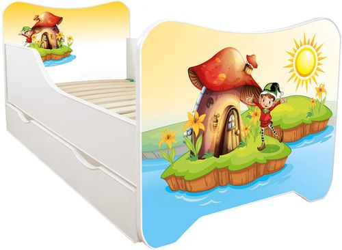 Lit Enfant à Tiroir Et Matelas 70x140 Cm Elf 18 Lit enfant à tiroir et matelas 70x140 cm Elf - Photo n°2; ?>