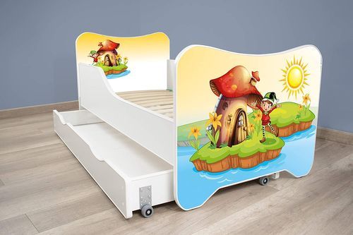 Lit Enfant à Tiroir Et Matelas 70x140 Cm Elf 19 Lit enfant à tiroir et matelas 70x140 cm Elf - Photo n°3; ?>