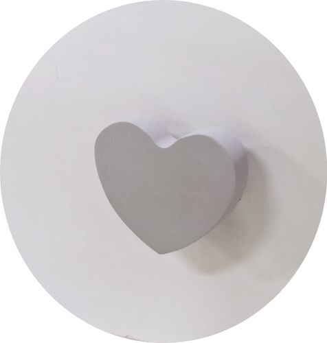 Lit enfant avec tiroirs de rangement bois blanc 80x160 cm petit coeur gris Kelly - Photo n°3; ?>