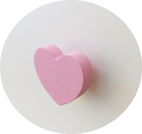 Lit enfant avec tiroirs de rangement bois blanc 80x160 cm petit coeur rose Belly - Photo n°3; ?>
