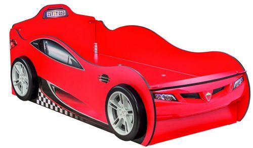 Lit enfant gigogne voiture de course rouge Racing Kup 90x190 cm - Photo n°3; ?>
