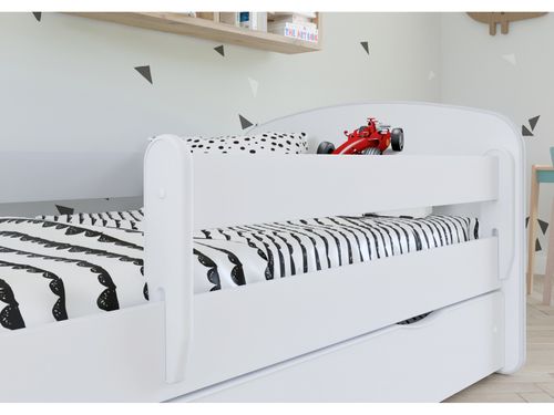 Lit enfant princesse rose debout et cheval avec sommiers et barrière de sécurité amovible Drimy - Photo n°3; ?>