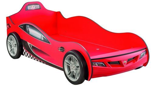 Lit enfant voiture de course rouge Bolide 90x190 cm - Photo n°2; ?>
