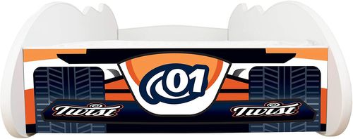 Lit enfant voiture F1 Twist orange 70x140 cm - Sommier et matelas inclus - Photo n°3; ?>