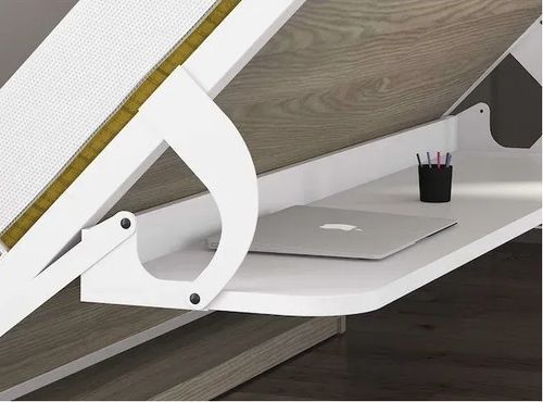 Lit Escamotable 90x180 Cm Avec Bureau Et Bibliothèque Spacio 43 Lit escamotable 90x180 cm avec bureau et bibliothèque Spacio - Photo n°3; ?>