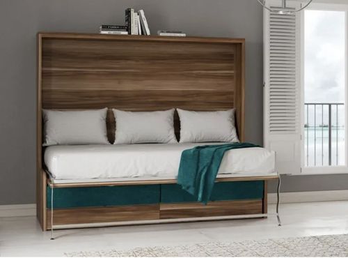 Lit escamotable horizontal 140x180 avec canapé Kalian - Photo n°3; ?>