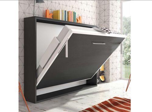 Lit Escamotable Horizontal 140x200 Cm Gris Béton Valok 12 Lit escamotable horizontal 140x200 cm gris béton Valok - Photo n°2; ?>