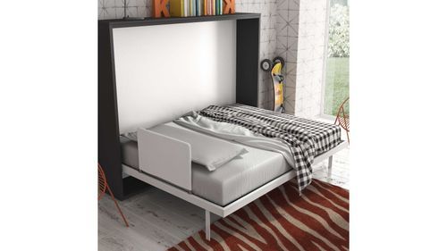 Lit escamotable horizontal 160x200 cm noyer Valok - Photo n°3; ?>