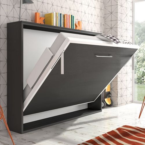 Lit escamotable horizontal 90x180 cm Paula cadre métallique - Haut de gamme - Photo n°2; ?>