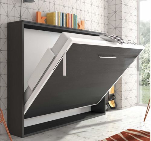 Lit escamotable horizontal 90x200 cm Valeria - Pieds synchronisés - Photo n°2; ?>