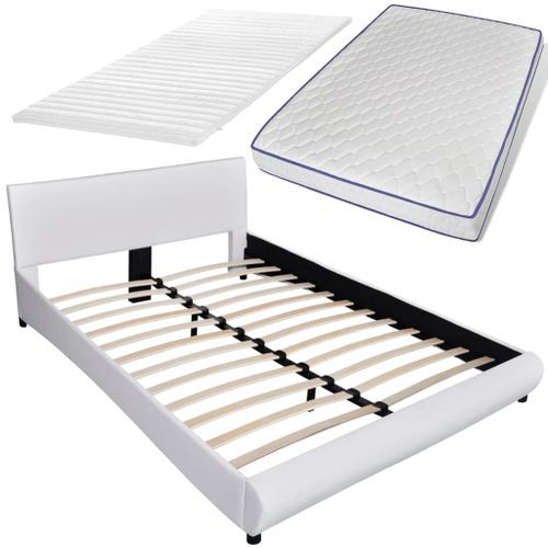 Lit Et Matelas à Mémoire De Forme Blanc Similicuir 140x200 Cm 5 26 Lit et matelas à mémoire de forme Blanc Similicuir 140x200 cm 5 - Photo n°2; ?>